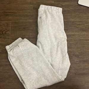 Grey hollister cotton sweatpants